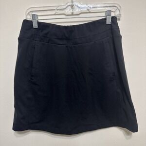 Tail White Label Womens S Black Pull On Skort Pockets Stretch EUC